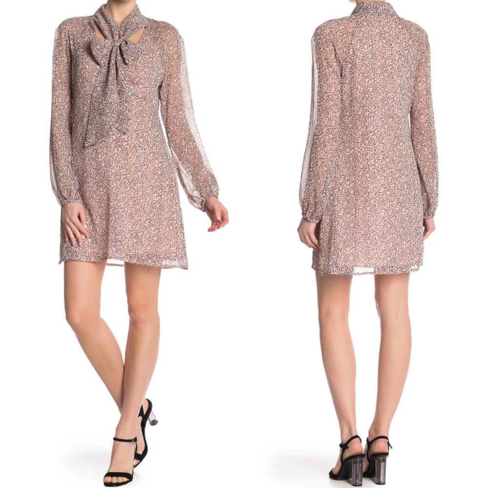 Bcbgeneration Printed Shift Mini Dress Size L - image 3